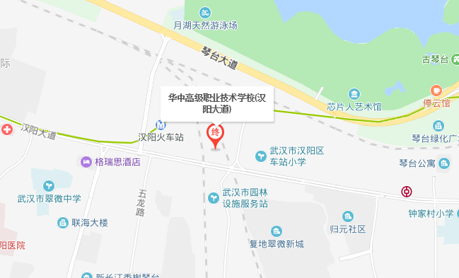 華中高級(jí)職業(yè)技術(shù)學(xué)校位置地圖