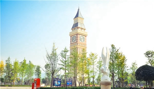 成都金堂航空學校美麗校園圖片