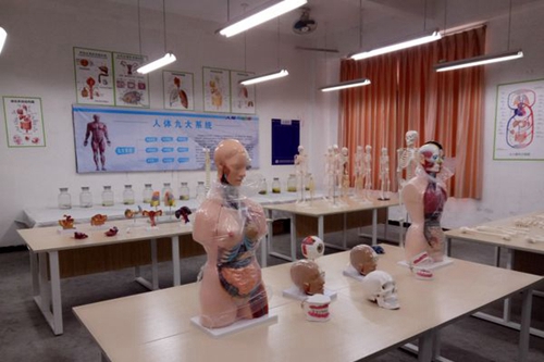 四川育英醫(yī)養(yǎng)科技技工學校人體解剖室