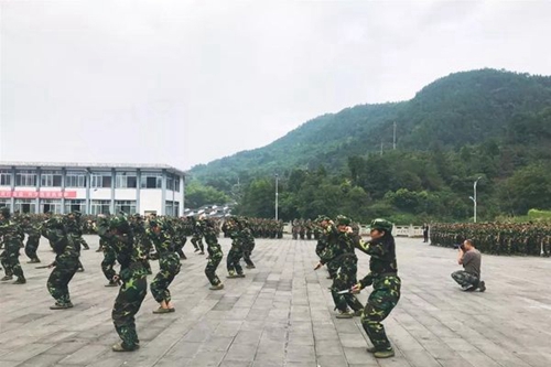 達州鳳凰職業(yè)技術(shù)學(xué)校匕首操