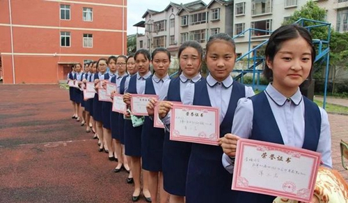 廣元市昭化區(qū)職業(yè)高級中學禮儀人員