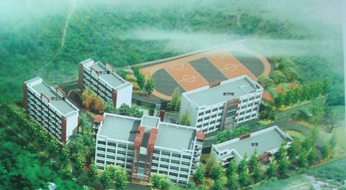 四川省廣元市朝天職業(yè)中學校園全景
