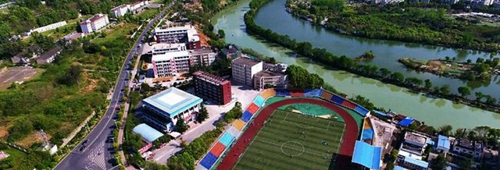 綿陽(yáng)科學(xué)城一中校園全景
