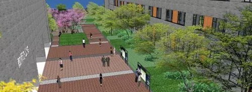 成都市實(shí)驗(yàn)外國語學(xué)校校園通道2