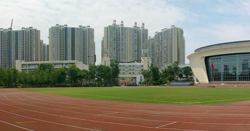 四川省溫江中學(xué)操場(chǎng)全景