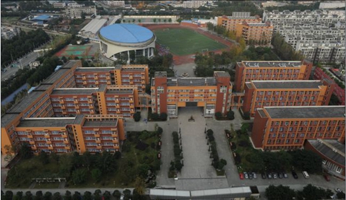 四川省溫江中學(xué)校園全景