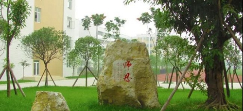 郫都區(qū)第四中學校園石