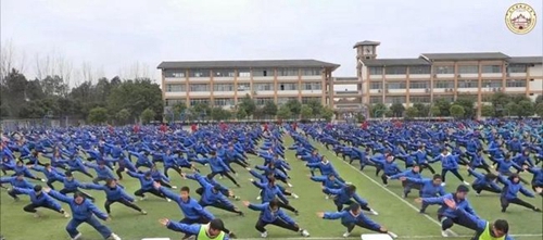 青白江城廂中學武術(shù)操