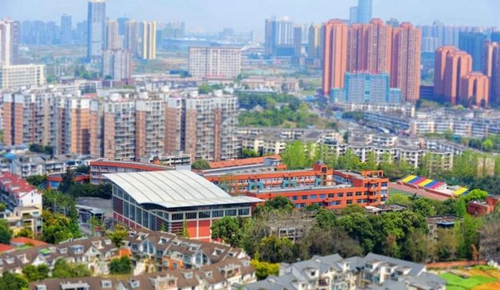 四川師范大學(xué)附屬中學(xué)校園全景